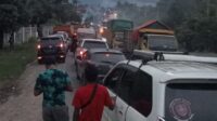 Jalinsum, Usai Keluar Tol, Palembang Arah Jambi Macet Total