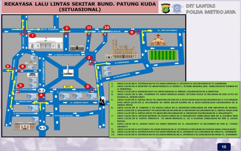 Aksi Unras Mahasiswa, Polda Metro Lakukan Pengalihan jalan, Berikut Rekayasa Lalin Hari Ini