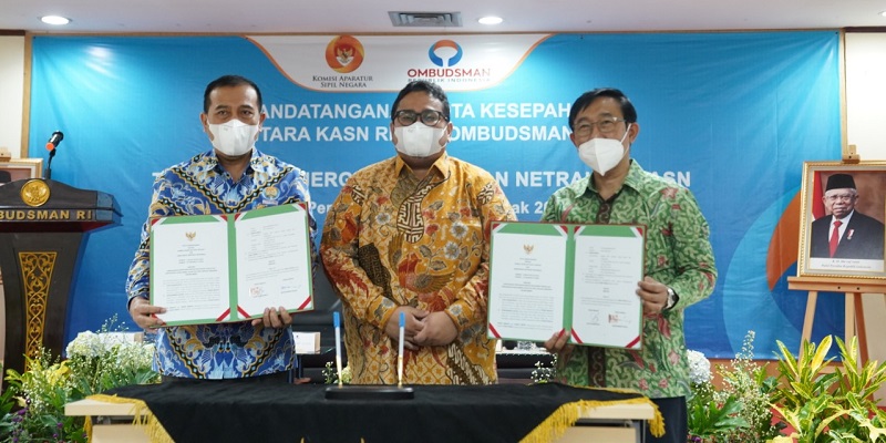 KASN-Ombudsman Teken Nota Kesepahaman Pengawasan Manajemen ASN