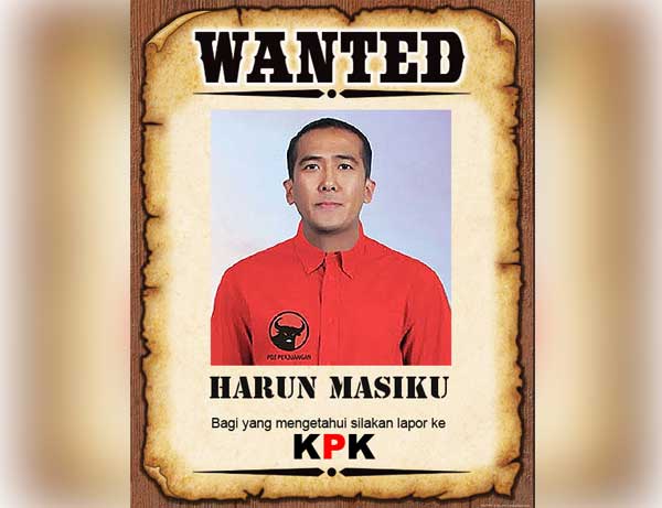 KPK Asks People to Report Harun Masiku's Location
