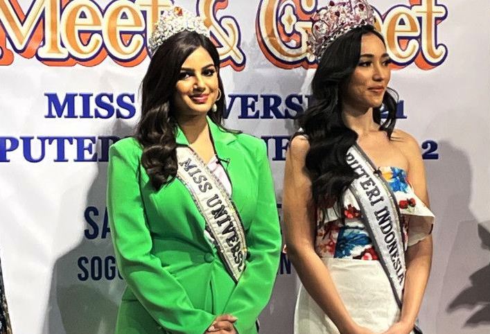 Miss Universe Harnaaz Sandhu menikmati keramahan Indonesia