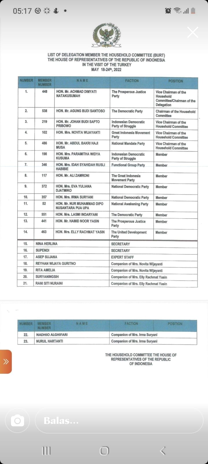 BURT DPR has no shame, after the fuss about curtains is now even taking a trip to Turkey