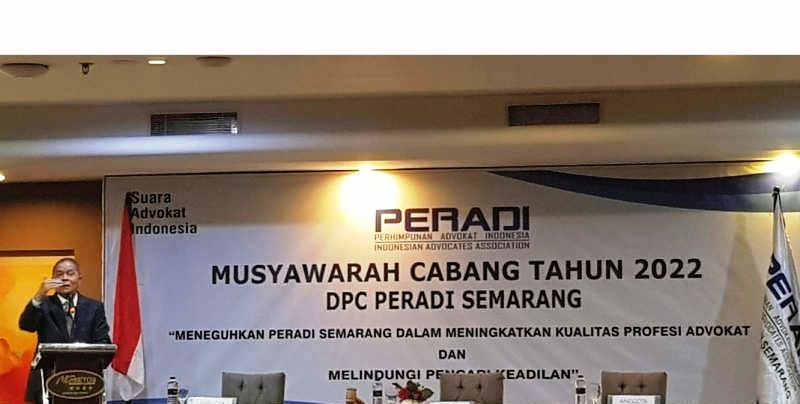 Advocates for Peradi members are expected to consistently improve competence