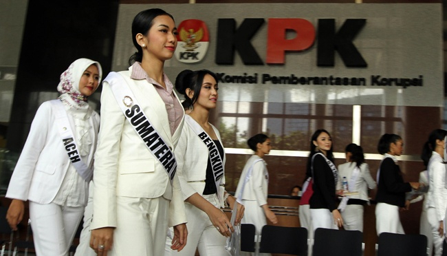 Again, the KPK provides anti-corruption values ​​for the finalists of Miss Indonesia 2022