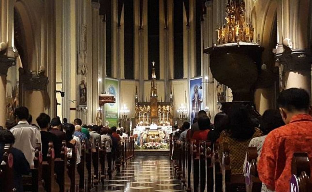 Gereja Katedral Belum Berlakukan Kapasitas 100 Persen