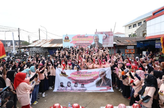 Mak Ganjar, South Sulawesi, declares to support Ganjar Pranowo for the presidential candidate