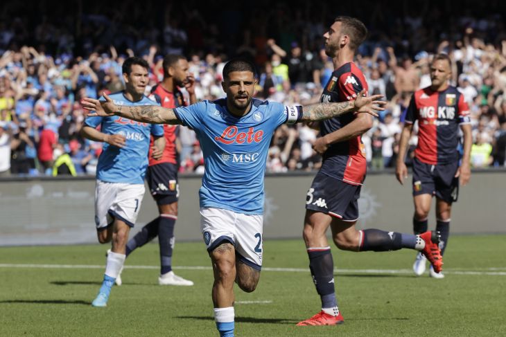 Napoli Bekuk Genoa 3-0, Insigne Cetak Gol Perpisahan