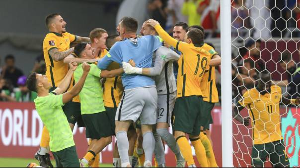 Timnas Australia lolos Piala Dunia usai menang adu penalti lawan Peru