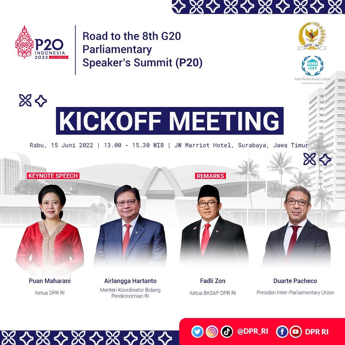 Fadli Zon : DPR usung empat isu utama dalam pertemuan P20