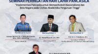Di Seminar Pancasila di Unhan, Basarah Harap Bangsa Indonesia Tidak Melupakan Amanat Pendiri Bangsa Dalam Pemahaman Pancasila