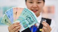 The yuan strengthened 79 basis points to 6.7000 against the US dollar
