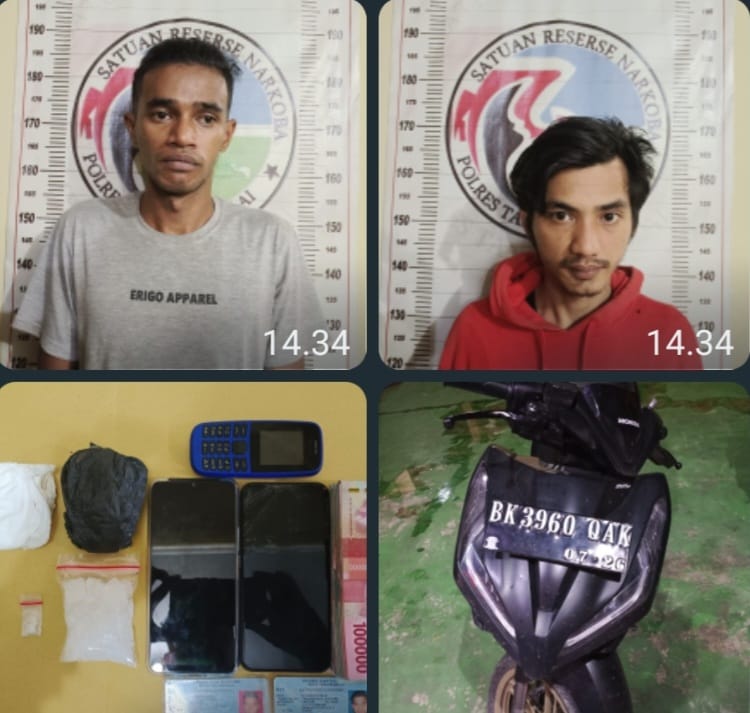 Pulang Beli Shabu, Al Haris dan Sofyan Langsung Di 'Jemput' Satres Narkoba Polres Tanjungbalai