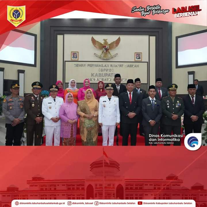 Bupati Labusel hadiri sidang paripurna DPRD Hari Jadi ke 14 Kabupaten Labuhanbatu Selatan