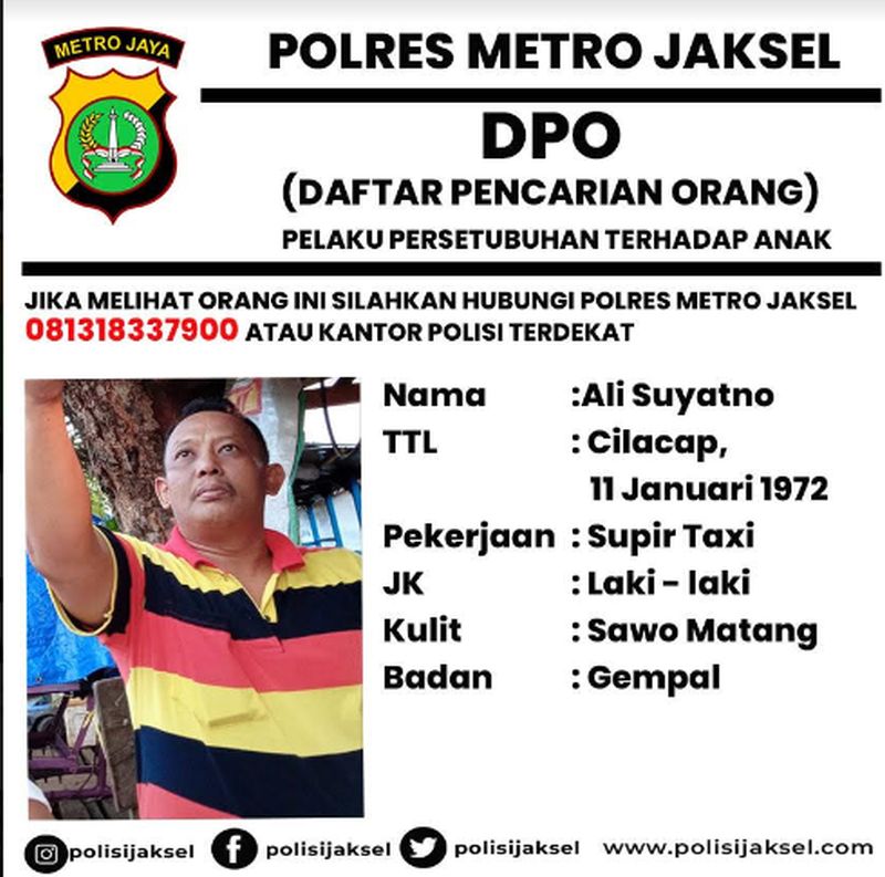Polres Jaksel terbitkan DPO sopir taksi asusila di Kebayoran Lama