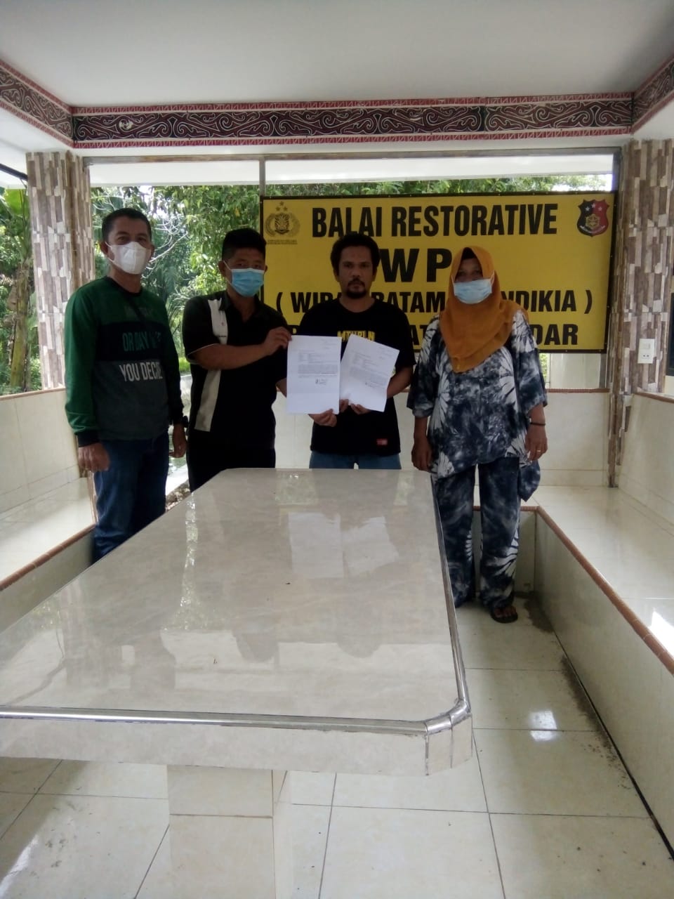 Perkara Pencurian Dengan Pemberatan Selesai Lewat Restorative Justice Di Polsek Datuk Bandar