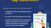 Pemerintah Bagikan Ratusan Ribu Sertifikasi Halal Gratis