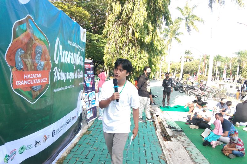 Pada anak usia dini, BKSDA Kalteng kampanye perlindungan orang utan