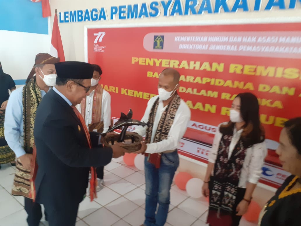 HUT RI Ke - 77, Puluhan Napi di NTT Dapat Remisi Bebas