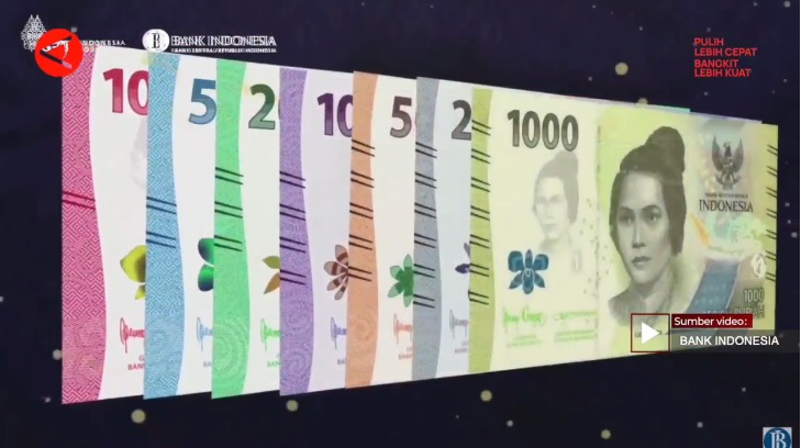 BI Mulai Distribusikan Pecahan Uang Rupiah Baru 2022