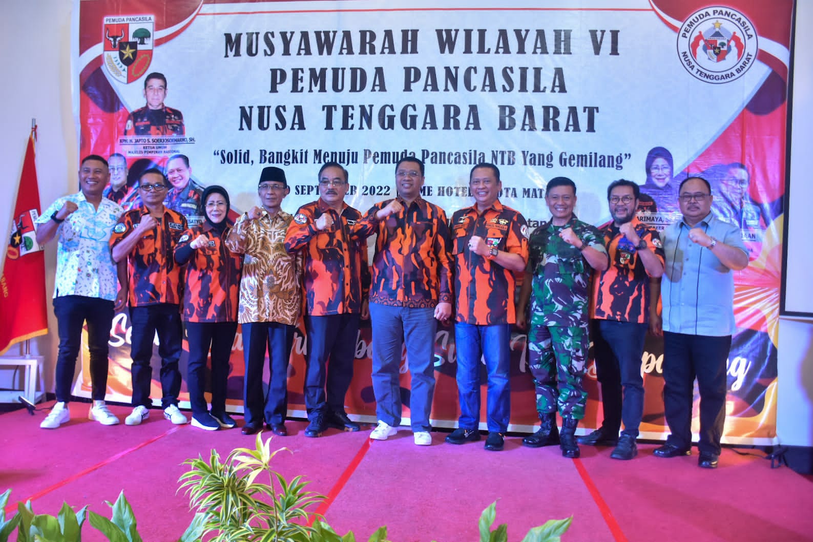 Ketua MPR RI, Bambang Soesatyo Hadiri Muswil VI Pemuda Pancasila NTB