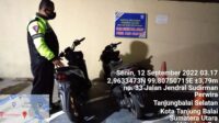 Satlantas Polres Tanjungbalai Tindak Tegas Aksi Balap Liar dan Ugal - Ugalan 