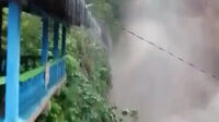 Viral, Video Lokasi Wisata Curug Luhur Dihantam Air Bah
