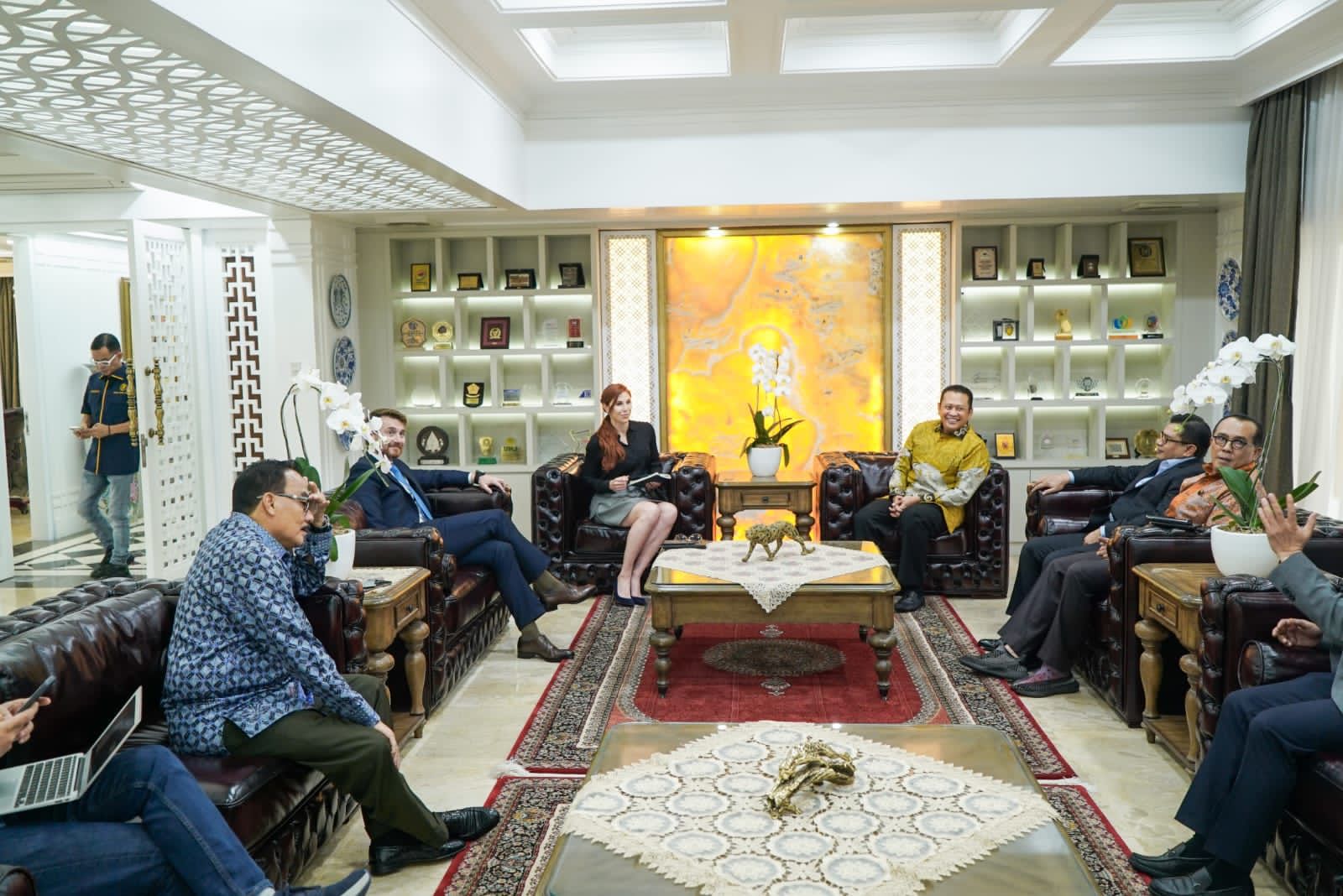 Terima Dominique Plewes, Ketua MPR RI Bamsoet Dukung Peningkatan Kerjasama Indonesia - Amerika Serikat