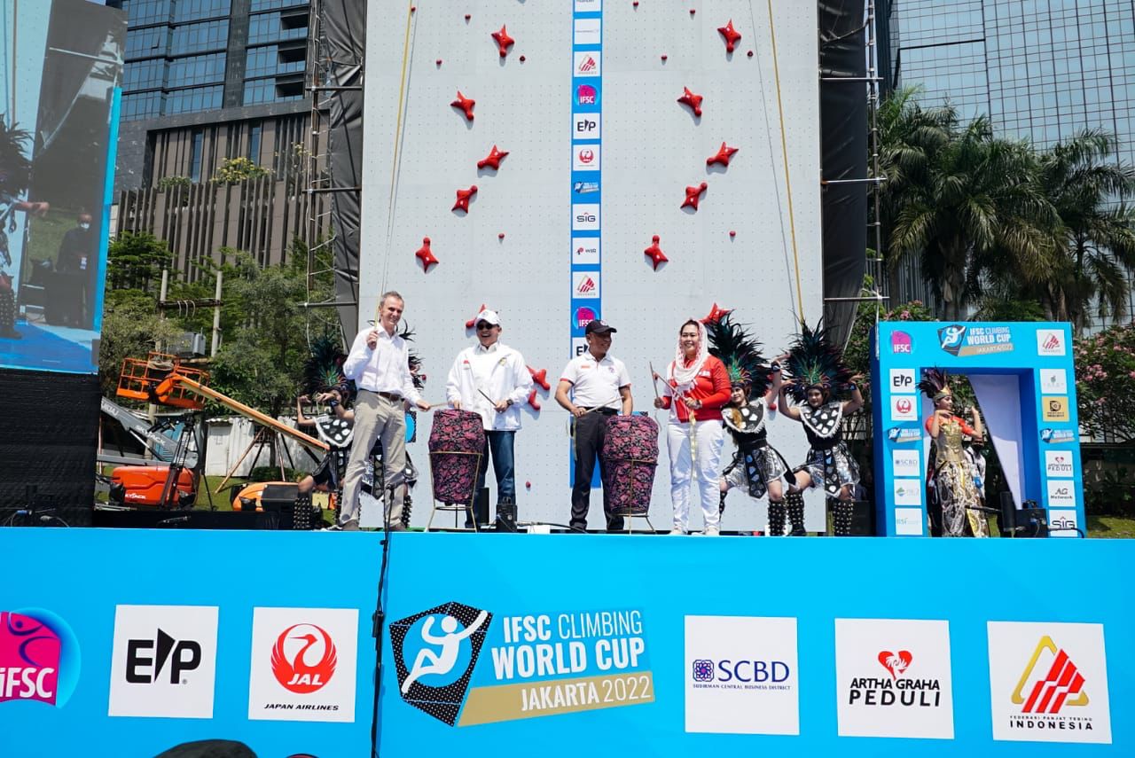 Hadiri Kejuaraan Dunia Panjat Tebing, Ketua MPR RI Bamsoet Harap Atlet Indonesia Juarai International Federation of Sport Climbing World Cup Jakarta 2022