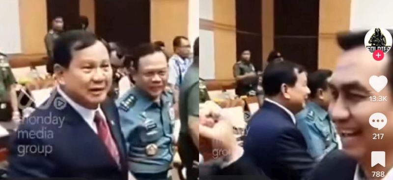 Viral.!'Semprot' Effendi Simbolon, Prabowo: Sekarang Berani Kau Sama Aku Ya