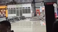 Diterjang Hujan dan Angin Kencang, Atap Stasiun Serpong Jebol