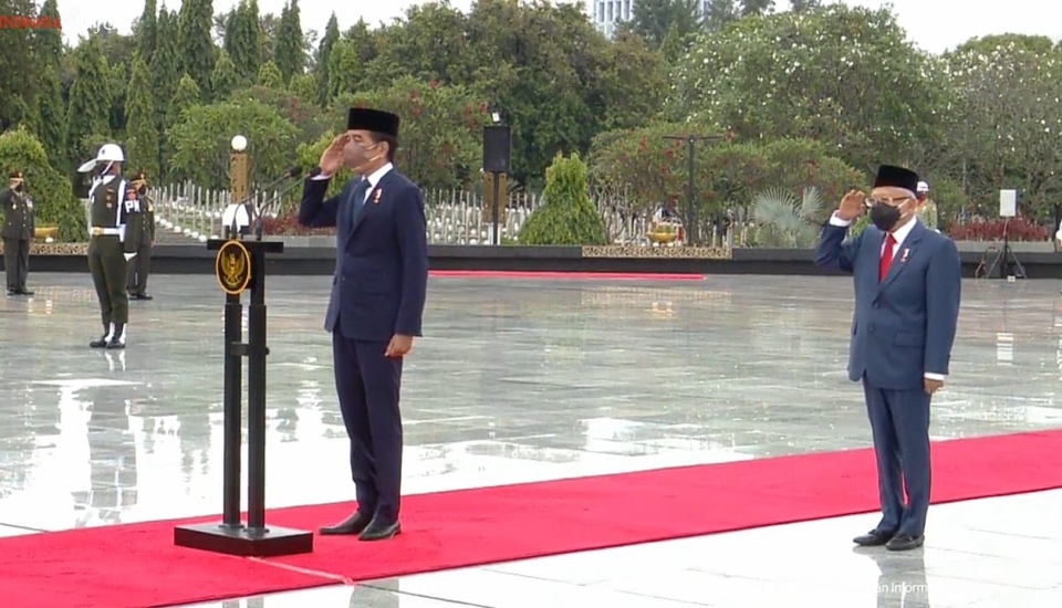 Presiden Jokowi Jadi Inspektur Upacara Hari Kesaktian Pancasila di Lubang Buaya