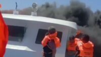 KM Express Cantika 77 Terbakar, Satu Orang Dikabarkan Meninggal Dunia
