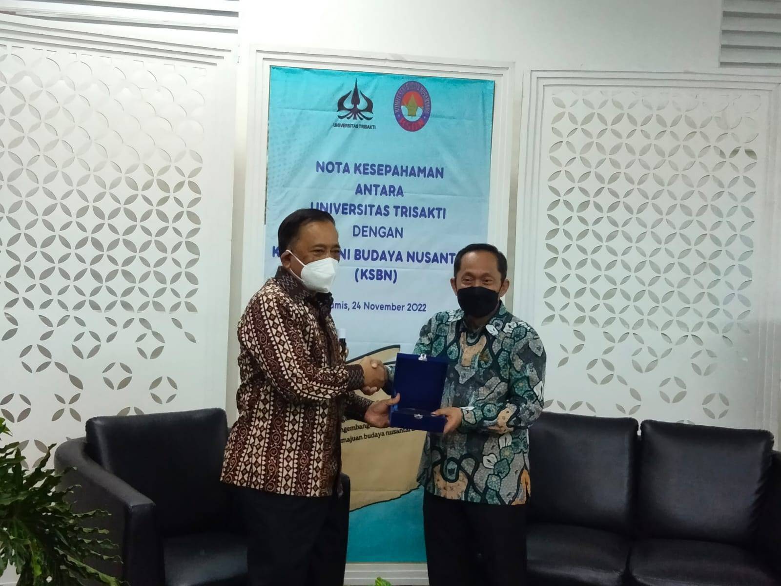 KSBN-Trisakti Teken MoU Tentang Kemajuan Budaya Nusantara