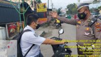 Sat Lantas Polres Tanjungbalai Rutin Tegur Pengendara Yang Tidak Memakai Helm