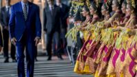 Presiden AS Joe Biden tiba di Bali hadiri KTT G20 di Sambut Dengan Tarian