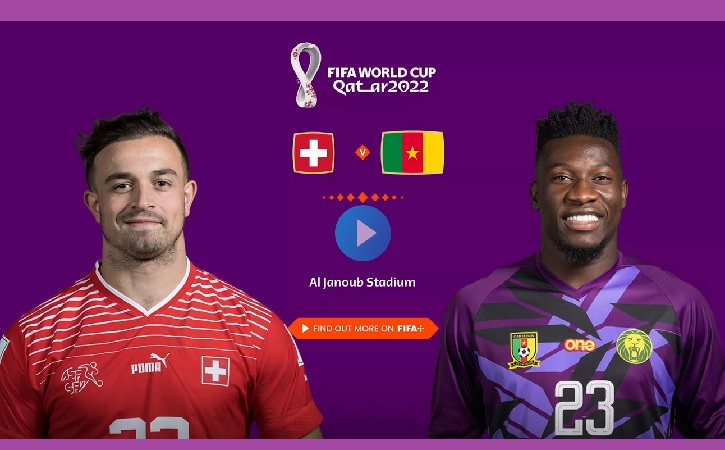 Susunan Pemain Swiss vs Kamerun