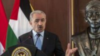 Perdana Menteri Palestina Mohammed Ibrahim Shtayyeh saat berkunjung ke kantor Kemenhan RI