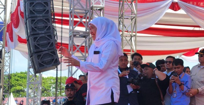 Dampingi Gibran di Sidoarjo, Khofifah: Ketika Jadi Wapres, Ingat Jatim