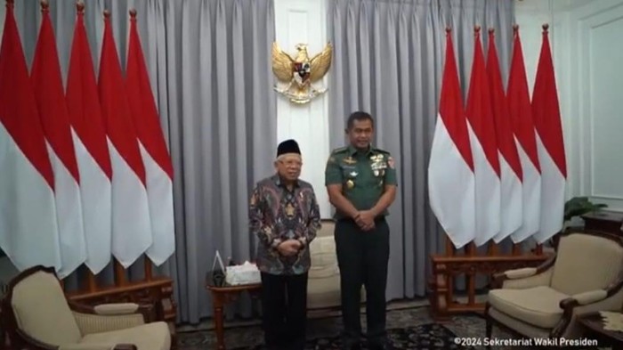 KSAD Maruli Temui Wapres Ma'ruf: Silaturahmi dan Dapat Arahan Khusus