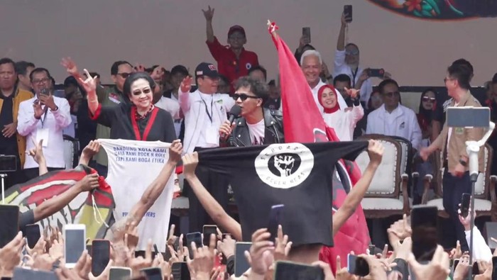Kampanye Ganjar Di Bandung, Slank Ajak Megawati Nyanyi dan Joget 'Jangan Ingkari Janji'