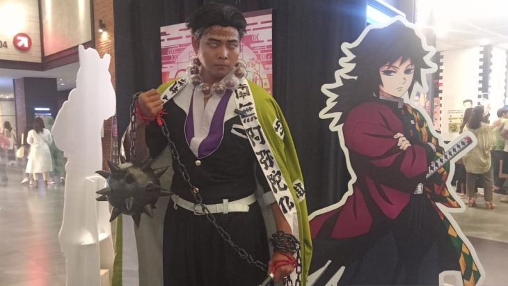 Kehadiran "cosplayer" ramaikan pemutaran perdana film "Demon Slayer"