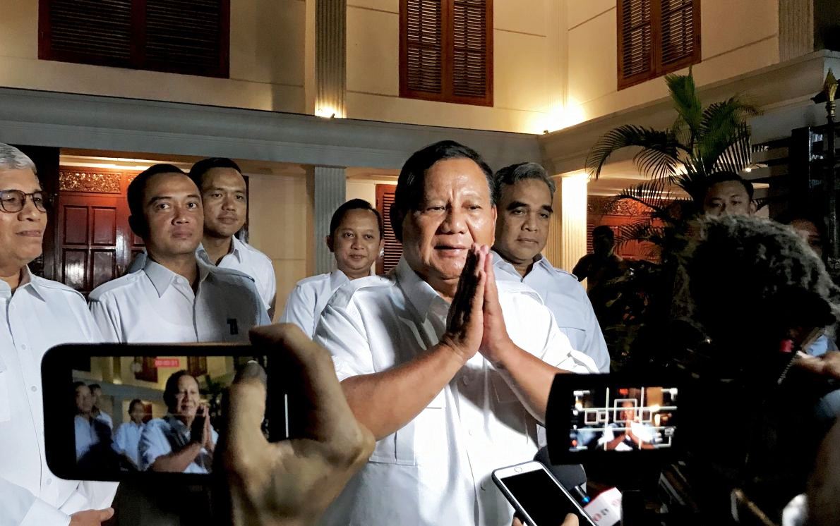 Prabowo dan kader Gerindra peringati HUT Ke-16 dengan sederhana