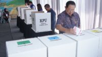 SBY mencoblos di TPS 16 Kelurahan Ploso Pacitan