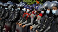 Sebanyak 14 polisi perbatasan Myanmar melarikan diri ke Bangladesh