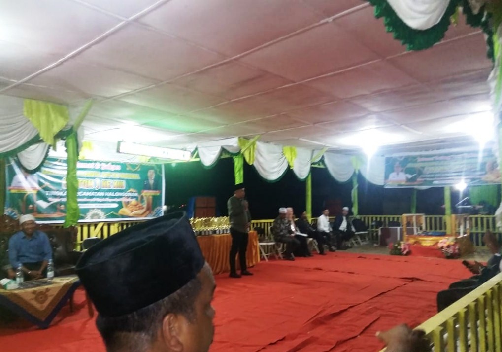 MTQN Ke-XIII Tingkat Kecamatan Halongonan Berlangsung Hikmad dan Semangat Hingga Malam Hari