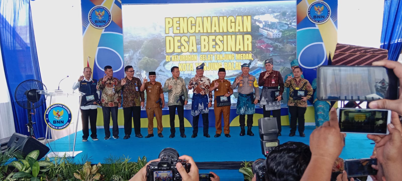 Kepala BNN-RI Resmikan Kelurahan Selat Tanjung Medan Sebagai Pencanangan Kelurahan Bersinar di Kota Tanjungbalai