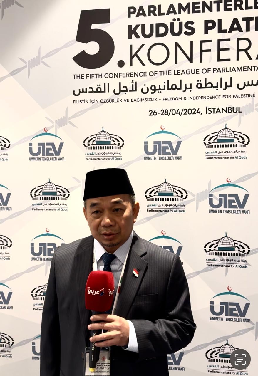Di Liga Parlemen Al-Quds, Jazuli Tegaskan Indonesia Tidak Akan Mundur Untuk Mendukung Kemerdekaan Palestina