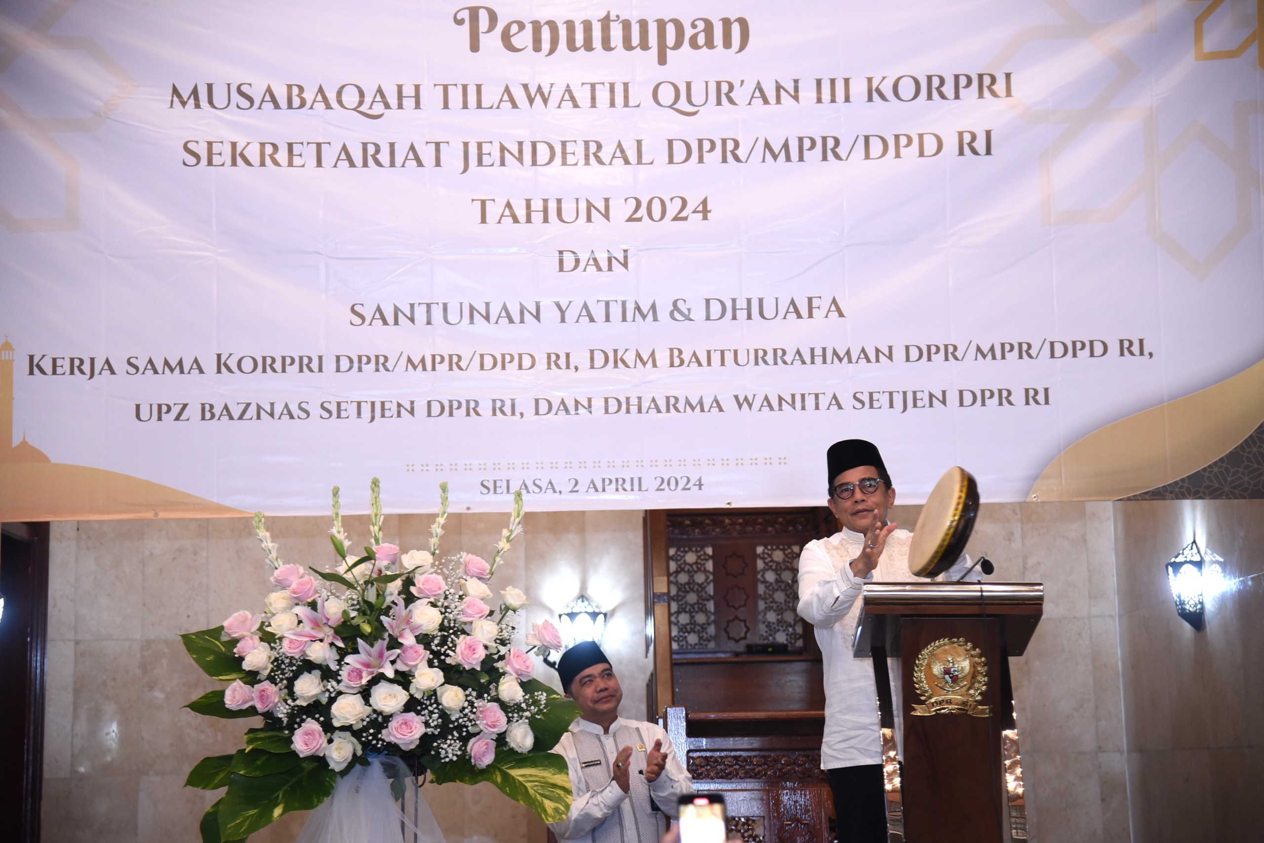 Tutup MTQ dan Beri Santunan Anak Yatim, Indra Iskandar Akui Bangga