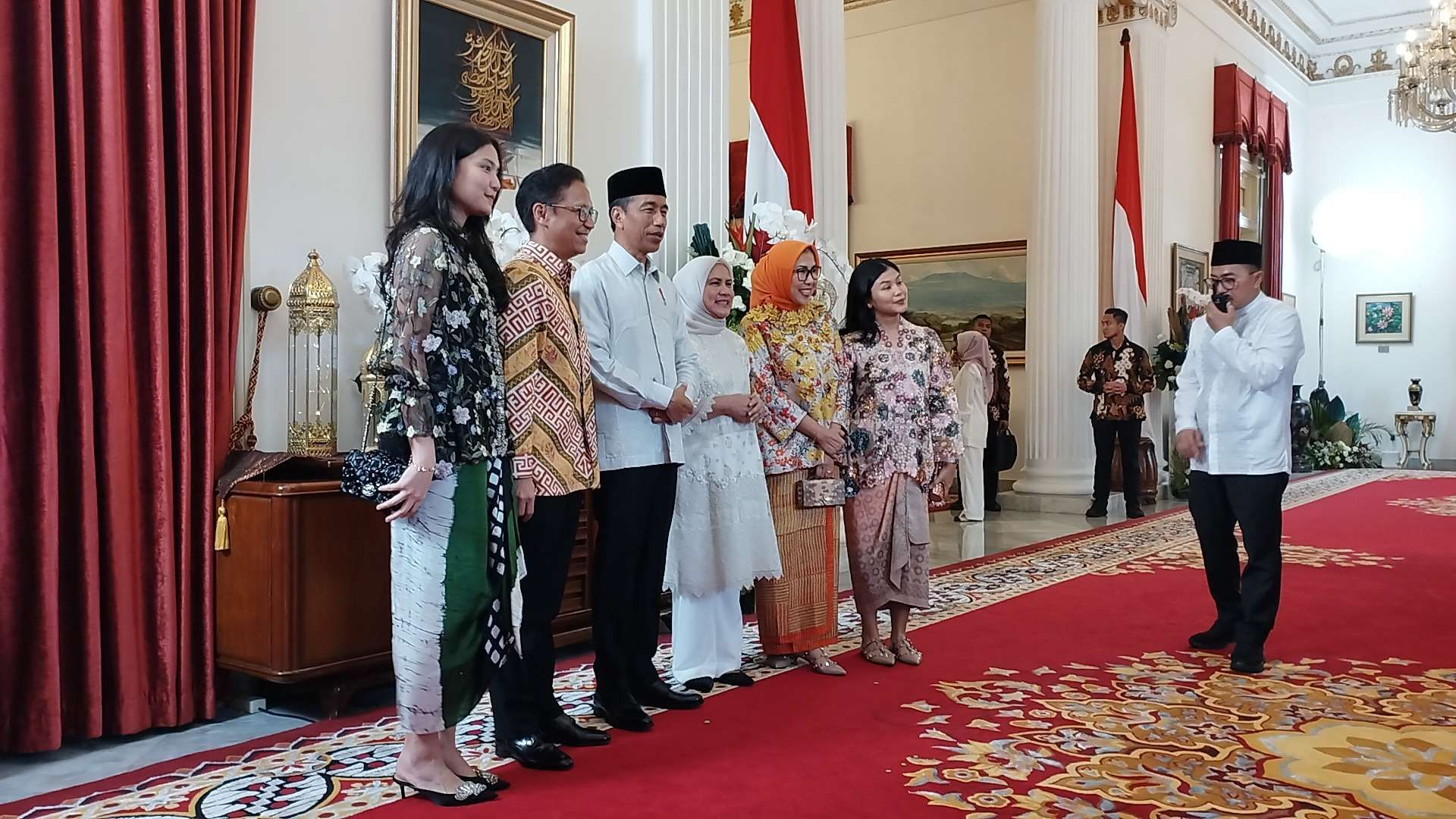 Para Menteri Bawa Keluarga untuk Silaturahmi dengan Presiden
