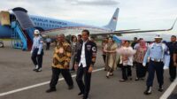Presiden Jokowi tiba di Hotel Claro Kendari